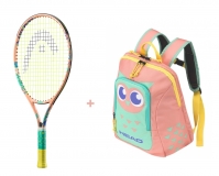 Kinder Tennisschläger Head Coco 23 2022 + Kinderrucksack Kids Backpack pink