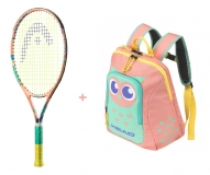 Kinder Tennisschäger Head - Coco 25 2022 + Kids Backpack pink
