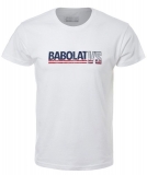 Tennis Training T-Shirt Babolat Exercise Vintage Tee 4MP20443-1000 weiss