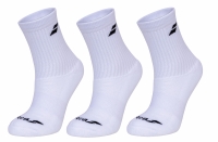 Tennis Socken Babolat BASICS Socks 5UA1371-1005 weiss 3 Paar