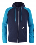 Tennis Jacke Babolat DRIVE Hood Jacket 4US21121X -4086 blau