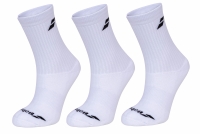 Tennis Socken Babolat 3 Pairs Pack Socks 5UA1371-1000 weiss