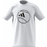 Jungen Tennis T-Shirt Adidas Aeroready Graphic T-Shirt HT5221 weiss