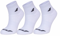 Tennis Socken Babolat QUARTER 3 Pairs Pack Socks 5UA1401-1000 weiß