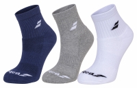 Tennis Socken Babolat QUARTER 3 Pairs Pack Socks 5UA1401-1033