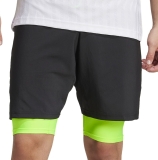 Tennis Kurze Hose Adidas Club Climacool 2v1 Shorts JF8430