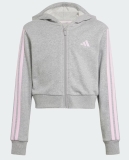 Mädchen Jacket Adidas Essentials Full-Zip Hoodie Kids JJ0949 grau