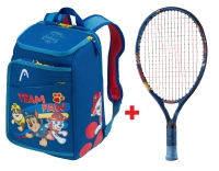 Kinder Tennisschläger Head Paw 19 blau + Kids Backpack Paw Patrol
