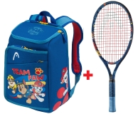Kinder Tennisschläger HeadPaw 21 blau + Kids Backpack Paw
