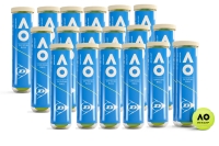 Tennisbälle Dunlop AUSTRALIAN OPEN Karton - 18x-4er Dosen