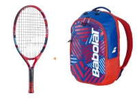 Kinder Tennisschläger Babolat - Ballfighter  19 + Backpack Kids red