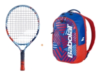 Kinder Tennisschläger Babolat - Ballfighter 17 + Backpack Kids red