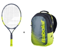 Kinder Tennisschläger Babolat - Carlitos 21 + Backpack Kids gelb