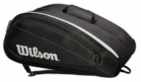 Tennistasche Wilson Federer Team 12 Pack schwarz Tennistasche Wilson Federer Team 12 Pack schwarz