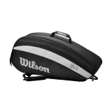 Tennistasche Wilson Roger Federer Team 6 Pack 2020 schwarz Tennistasche Wilson Roger Federer Team 6 Pack 2020 schwarz