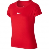 Mädchen Tennis T-Shirt Nike Court Drifit T-Shirt CQ5386-687 rot